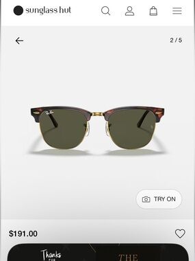 Ray-Ban Tortoise Frame with Green Lenses Clubmaster-Style Sunglasses